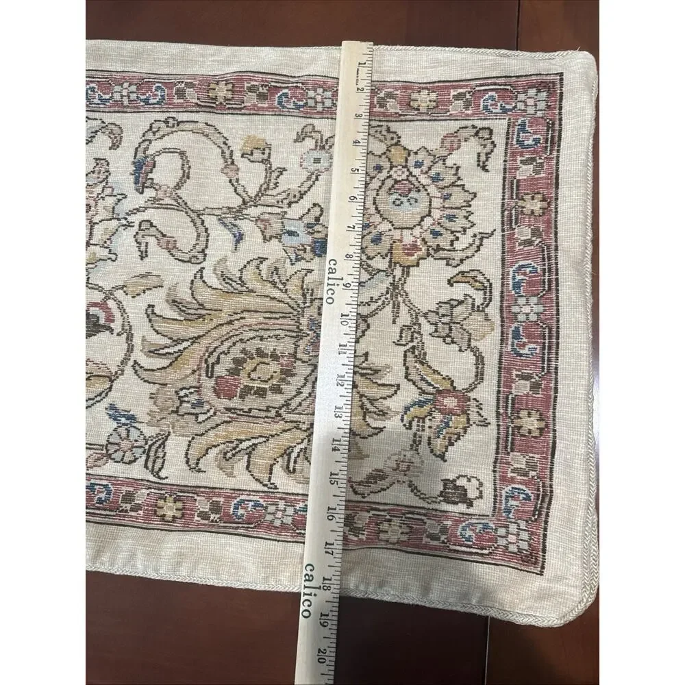 PAIR Ralph Lauren Northern Cape tapestry standard Zip pillow shams Double Cotton